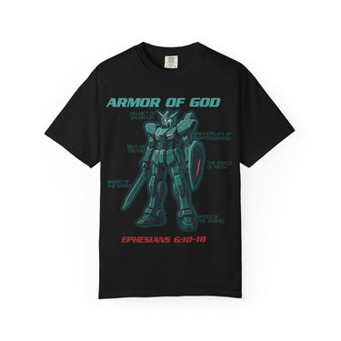 Armor of God Mecha Suit Anime Gundam Christian Graphic Tee